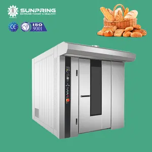 SUNPRING Gas Rotary Oven For Bakery 16 Trays Rotating Oven For Bakery Heater Industrial Rotary Oven