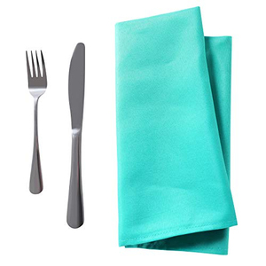 Serviettes de table modernes unies en polyester 48x48cm, nappes carrées pour hôtels, cafés, décorations de mariage - Product Image 5