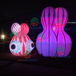LED 조명이있는 맞춤형 풍선 조명 광고 모델 풍선 만화 캐릭터