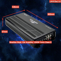 Amplificateur de voiture de style coréen 1200W 1ohm 1CH Classe D Subwoofer Mono Amplificateur de voiture Monoblock