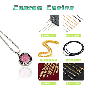 Colliers avec pendentif rond Saint-Christophe, personnalisables, gravés au laser, breloques 3D en émail, prix d'usine en gros abordable - Product Image 2