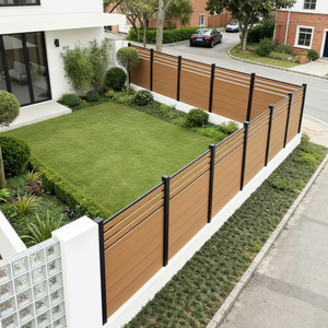 Panneau <span class=keywords><strong>de</strong></span> clôture en WPC résistant aux intempéries, panneau <span class=keywords><strong>de</strong></span> clôture composite pour patio extérieur - Product Image 1