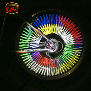 12 Piezas de Barras Reflectantes para Radios de Bicicleta, Tubo Reflectante de Seguridad para Ciclismo, Clip de Seguridad para Radios, Tubo Reflectante para Ruedas - Product Image 2