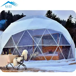 OEM Chinese Party Tent Igloo Dome Waterproof PVC Camping Ice Igloo Winter Tent Geodesic Dome Tent High Wind Heavy Snow Resistant
