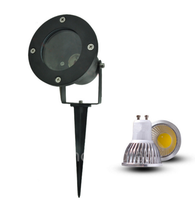 Lámpara LED de Jardín para Exteriores IP65 220V 110V, Foco con Bombilla GU10 MR16, Cuerpo de Aluminio para Iluminación de Paisajes y Césped
