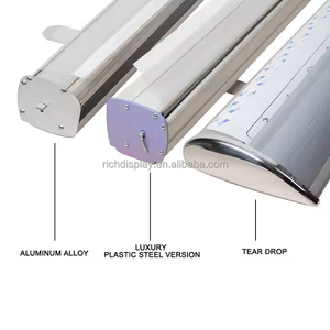 Supporto supporto per Banner con ampia Base portatile in alluminio cartelloni pubblicitari stampati per la promozione - Product Image 4