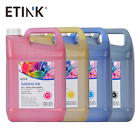 Encre Solvant Résistante aux UV en Vente Directe Usine pour Imprimante SPT 510GS 35PL, Impression d'Étiquettes PVC 5L CMYK