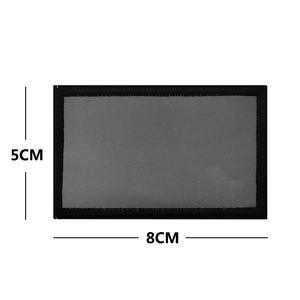 Badge réfléchissant pour tableau <span class=keywords><strong>blanc</strong></span>, vierge, inscription possible, patch tactique pour casque, <span class=keywords><strong>autocollant</strong></span> accrocheur avec dos en crochet - Product Image 4