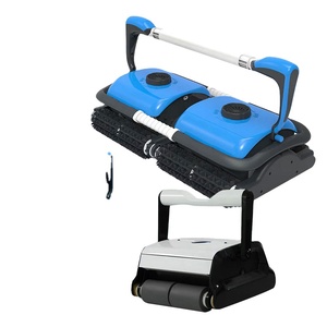 เครื่องทำความสะอาดสระว่ายน้ำอัตโนมัติ Water Crown สำหรับกลางแจ้ง แบตเตอรี่ลิเธียมแบบชาร์จได้ ด้ามจับพลาสติกคุณภาพสูง ดีไซน์ทนทาน - Product Image 6