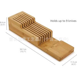 Ustensiles de cuisine en bois massif, porte-couteaux en pin, bloc à couteaux, ustensiles de cuisine, bloc à couteaux - Product Image 5