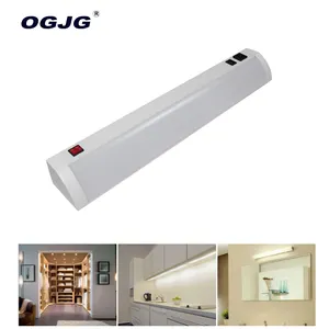 OGJG IP40 Luces LED Lineales con Interruptor de Encendido y Apagado para Armario de Cocina, Montaje en Pared Regulable