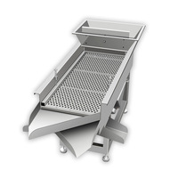 Pfsn Petite machine de criblage linéaire en acier inoxydable à poser au sol, équipement de traitement des céréales, séparateur de maïs et d'arachides