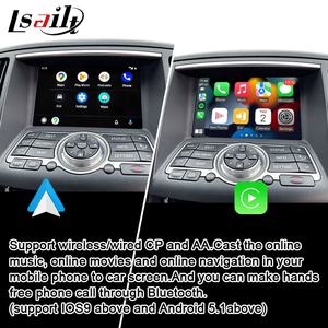 Infiniti G Infiniti G51 için 7/8 inç kablosuz CP AA ekran navigasyon ile 2007-2014 <span class=keywords><strong>M</strong></span> QX Nissan, Lsailt tarafından HD yedek ekran - Product Image 3