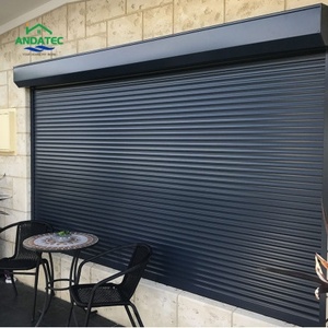 Panneau inférieur à persiennes en aluminium style café, demi-mur à persiennes pour cuisine, café, devanture de magasin - Product Image 4