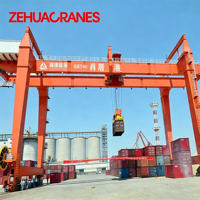 Grue portique à double poutre montée sur rail avec écarteur à double levage pour terminal intermodal