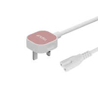 Británico Bs1363 3 Pin Uk Plug Pc Laptop Computer Monitor 10a 250V Laptop Cable de alimentación con Iec 320 C13 Cable de alimentación