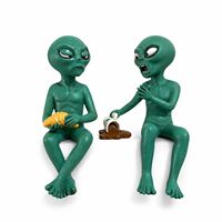 Décorations amusantes d'extraterrestres SWAITE pour la table du salon, statues originales, sculptures de fenêtre pour salle d'arcade, cadeaux pour amis