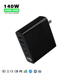 Venta al por mayor 140W Multi Protocolo Cargador rápido QC4 <span class=keywords><strong>0</strong></span> <span class=keywords><strong>PD3</strong></span> 1 US UK KR AU Enchufes de carga rápida para el teléfono del juego del ordenador portátil - Product Image 2