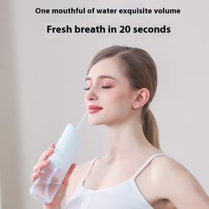 Hydropulseur électrique dentaire 250 ml avec réservoir intégré, chargement USB-C, étanche IPX7, 3 niveaux de pression, portable pour les dents - Product Image 4