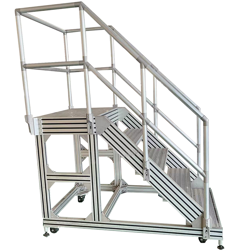 Removable Staircase Platform Ladder Aluminum Profile