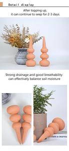 Dispositif d'arrosage automatique <span class=keywords><strong>en</strong></span> céramique à pointes <span class=keywords><strong>en</strong></span> argile <span class=keywords><strong>terre</strong></span> <span class=keywords><strong>cuite</strong></span> pour gourde conçu sur mesure pour les plantes <span class=keywords><strong>en</strong></span> pot de bureau - Product Image 4