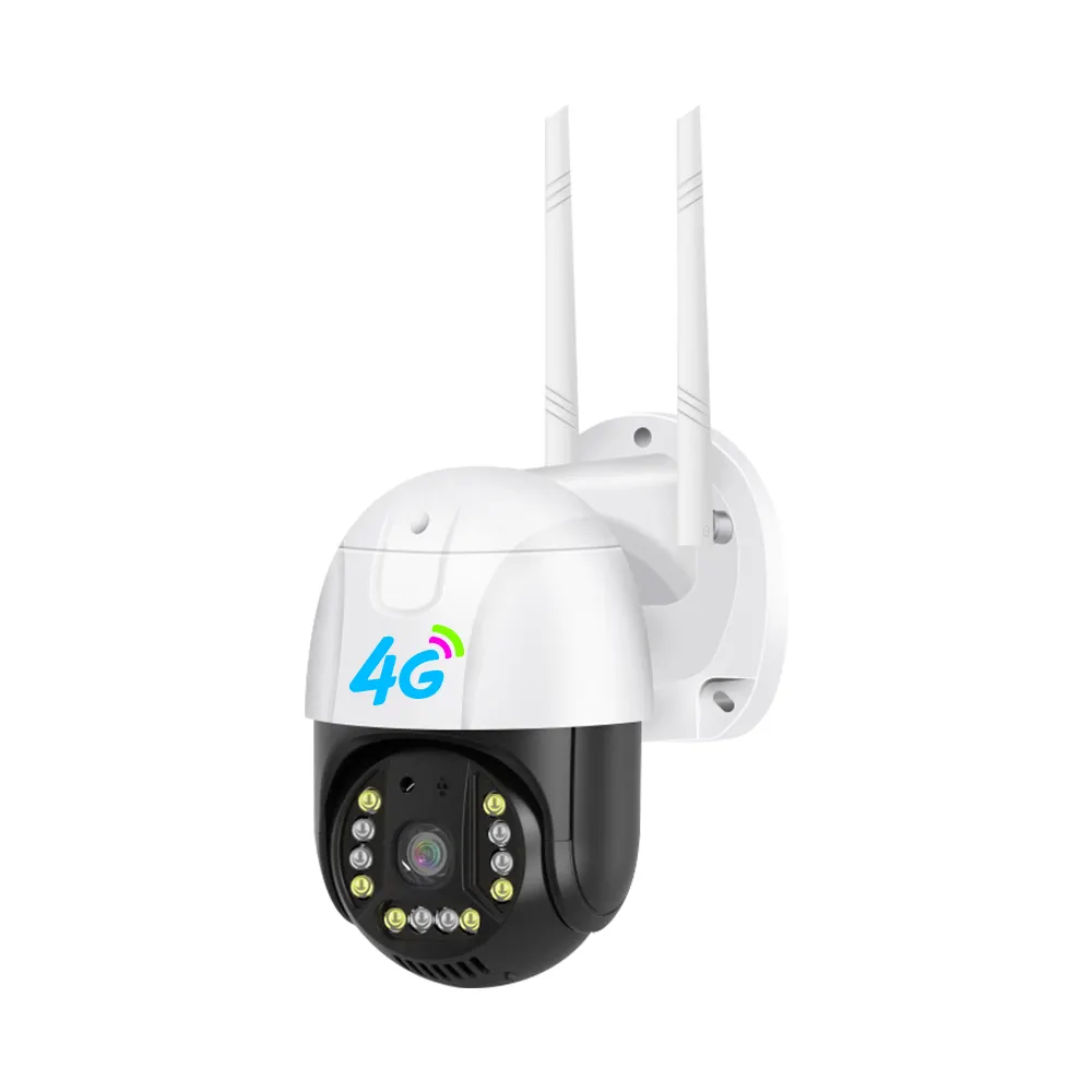 Factory Supply V380 2MP Outdoor 4G Camera Surveillance Wireless Super Night Vision Wifi CCTV PTZ Camera