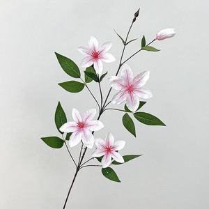 Flor Artificial de Alta Gama H493 con Sensación Biónica, Loto Dorado y <span class=keywords><strong>Jazmín</strong></span> Llorón para Decoración de Interiores y Paisajes - Product Image 4