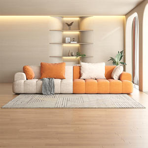 Nordic Minimalistisch Design Modern Fluwelen Sectionele Modulaire Vrijetijdsset Sofa Woonkamer Meubels Getufte Sofa <span class=keywords><strong>Lounge</strong></span> <span class=keywords><strong>Suite</strong></span> Bank - Product Image 3