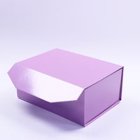 Boîte d'emballage pliable magnétique rose personnalisée pour vêtements avec couvercle magnétique, boîte cadeau pliable en carton magnétique pour sous-vêtements, boîte en papier