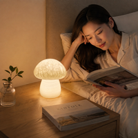 Lampe d'ambiance LED rechargeable en marbre naturel moderne, à intensité variable par toucher, pour chambre à coucher et salle de bain