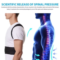 Dos Posture Correcteur Ceinture Réglable Épaule Cou Colonne Vertébrale Remodeler Corps pour Colonne Posture Correction pour Femmes Hommes Lisseur