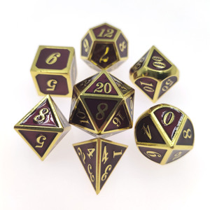 Dés en métal époustouflants avec des bords dorés pour les passionnés de jeux - Un incontournable pour les soirées et les collections de collectionneurs - Product Image 6