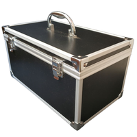Vente en gros n ° 18 boîte à outils en alliage d'aluminium noir bijoux bain de pieds valise Instrument produit étui fabricant ODM personnalisation