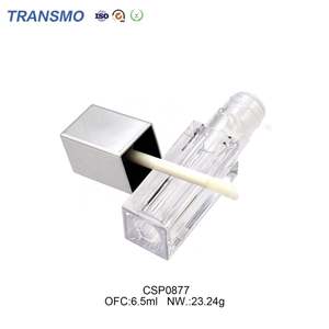 Tube de brillant à lèvres carré de 6,5 ml avec logo personnalisé, étiquette privée, contenant de rouge à lèvres liquide blanc, stockage cosmétique carré vide pour - Product Image 4