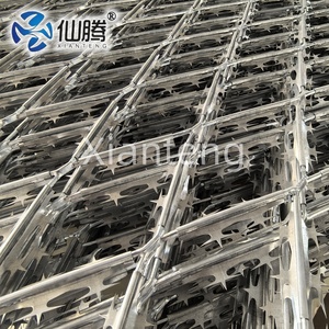 गर्म डुबकी गैल्वेनाइज्ड रेजर स्टील मोज़ेड तार सीमा सुरक्षा बाड़ उपयोग के लिए तेज ब्लेड जाल पैनल के साथ सुरक्षा - Product Image 3