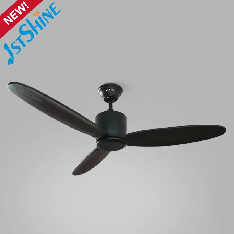 Ventilateur de plafond 3 lames en bois, 9 en 1, avec télécommande, excellente qualité, moteur à courant continu