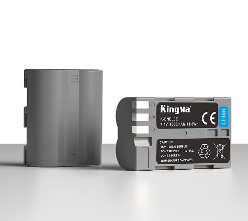 KingMa Rechargeable Camera Battery EN-EL3E 1600mAh Digital Battery 7.4V Camera Battery for Nikon D90 D80