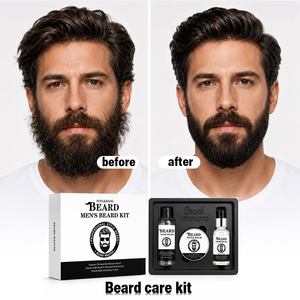 OEM Private Label <b>Beard</b> <b>Care</b> Kit <b>Beard</b> Wash Balm Oil Set Natural Look Moisturizing <b>Beard</b> Grooming Kit for men - Product Image 1