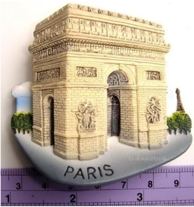 Résine 3D <span class=keywords><strong>Monument</strong></span> Paris Réfrigérateur Aimant - Product Image 6
