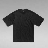 T-shirt homme col rond noir imprimé sur mesure en sérigraphie premium, manches courtes tombantes, séchage rapide, 250g