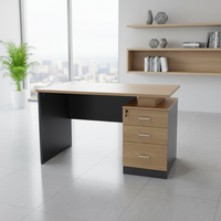 Bureau de direction moderne WORKSPACE HQ, modèle HQ-1002, en panneaux de bambou, design élégant, pour salon.
