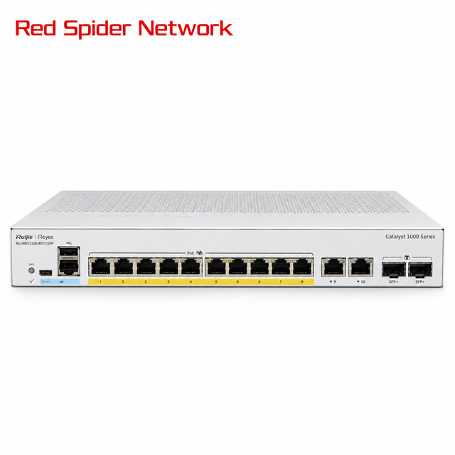 New Catalyst C1200-8FP-2G Business 350 Series Managed Switch with QoS SNMP Stackable 56 Gbps Capacity Model-in Stock