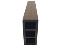 Poutre WPC décorative de faisceau composite de co-extrusion de poteau en plastique en bois creux pour le café