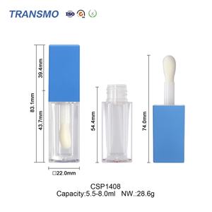 Tube de brillant à lèvres de 5,5 ml avec logo personnalisé, tube de brillant à lèvres bleu, brillant à lèvres personnalisé, tubes de brillant à lèvres en gros - Product Image 2