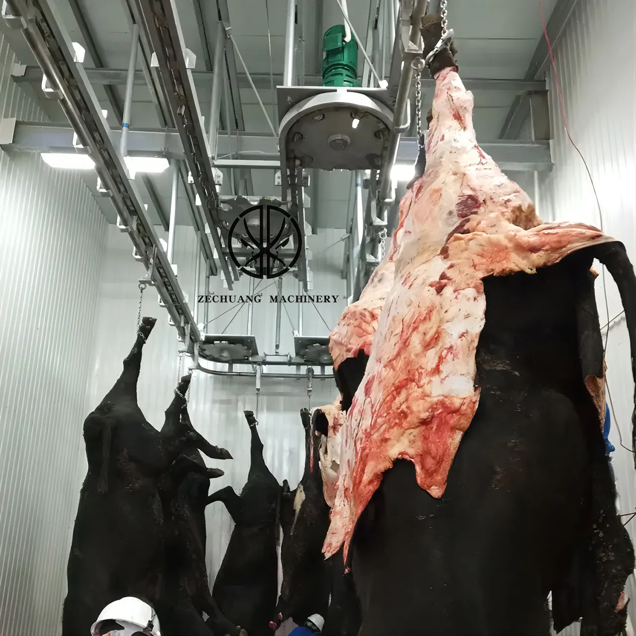 Prix usine Musulman Halal 100 - 200 Équipement d'abattoir de bétail de manille de saignement de vache pour la machine d'abattage de boeuf