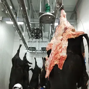 Prezzo di fabbrica musulmano Halal 100 - 200 attrezzatura del macello del bestiame del grillo di spurgo della mucca per la macchina per la macellazione del manzo