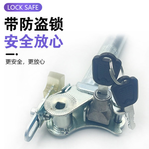 Selle de vélo électrique avec tige de selle épaissie, tube de selle universel pour vélo électrique, pince de tige de selle verrouillable avec clé L - Product Image 5