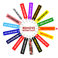 Porte-clés double face Orange Kit « Remove Before Flight » OEM, bijou pour clés, cadeau aviation, étiquette importante, broderie rouge