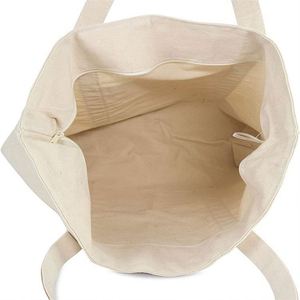 Bolsa de Mano Elegante de Gran Capacidad, Bolsas de Compras de Lona de Algodón Ecológicas para Mujer con Logotipo Personalizado - Product Image 5
