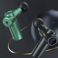 Nouveau pistolet de massage électrique à vibrations M22 Mini Middle Time pour la relaxation musculaire du corps entier, 4 têtes de massage, matériau ABS, 12